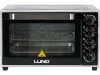 LUND Elektromos mini sütő 28 liter, 1600 W, légkeveréssel és forgónyárssal, 100–230 °C (68050)