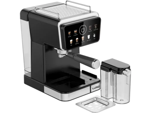 LUND Karos és kapszulás eszpresszó kávéfőző, tejhabosítóval ( pl: Nespresso®, Starbucks® és UCC® ) 1350 Watt  (68502)