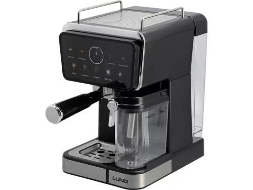 LUND Karos és kapszulás eszpresszó kávéfőző, tejhabosítóval ( pl: Nespresso®, Starbucks® és UCC® ) 1350 Watt  (68502)