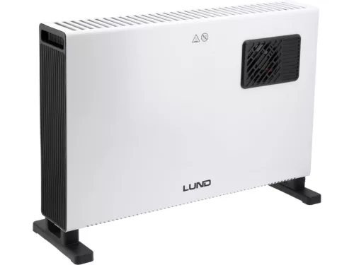 LUND Konvektoros Fűtőtest TURBO Funkcióval – 1250W / 2000W / 2500W (68650)