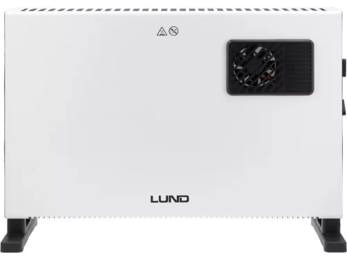 LUND Konvektoros Fűtőtest TURBO Funkcióval – 1250W / 2000W / 2500W (68650)