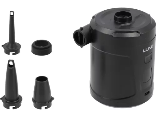 LUND Akkumulátoros elektromos pumpa matracokhoz, 280 l/perc, 5200 mAh (82150)