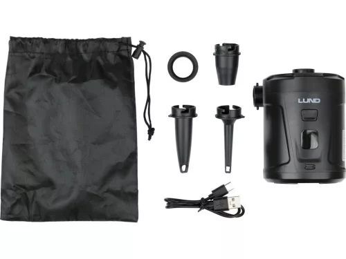 LUND Akkumulátoros elektromos pumpa matracokhoz, 280 l/perc, 5200 mAh (82150)