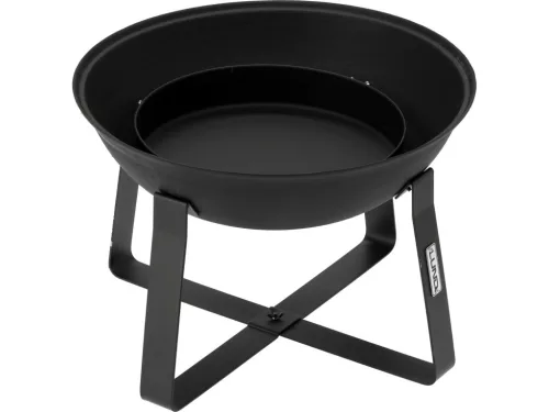 LUND Öntöttvas tűzrakó tál 50 cm-es öntöttvas grillező ráccsal (99719)