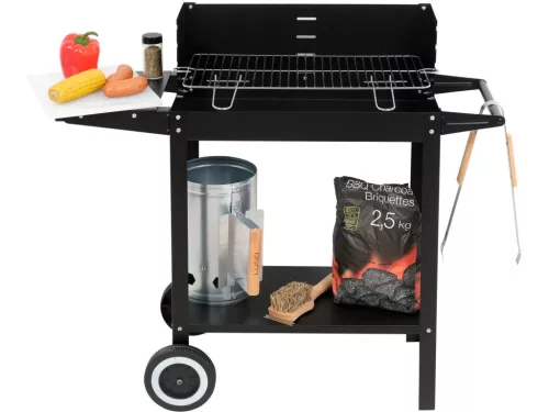 LUND FASZÉNGRILL POLCCAL – SÜTŐRÁCS: 48 x 26,5 cm (99919)