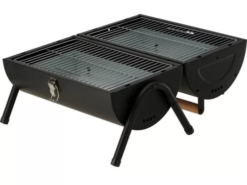 LUND Hordozható faszenes grillsütő 2 ráccsal, 34 × 21 cm sütőfelülettel (99929)