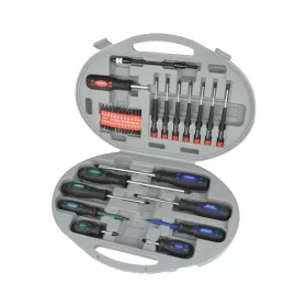   Mannesmann Dugókulcs csavarhúzó- és bitkészlet PH, PZ, Torx, imbusz és lapos profilokkal, 42 részes (M11242)