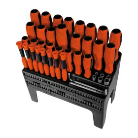   MANNESMANN Csavarhúzó készlet 100 részes, ergonomikus markolattal (M11426)