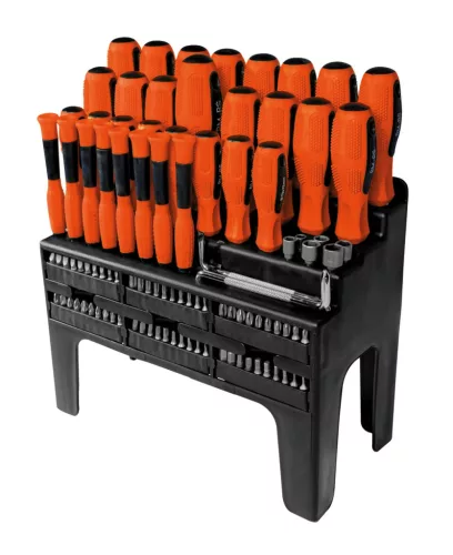 MANNESMANN Csavarhúzó készlet 100 részes, ergonomikus markolattal (M11426)