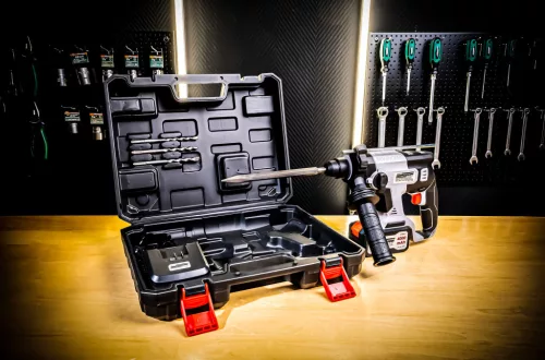 Mannesmann Akkus fúró-vésőkalapács 20 V, 4000 mAh akkuval és kefe nélküli motorral (M17670)