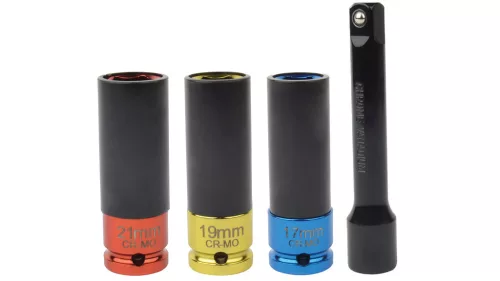 MANNESMANN ADAC nyomatékkulcs készlet 1/2”, 40–210 Nm, alufelni dugókulcsokkal (M18148)