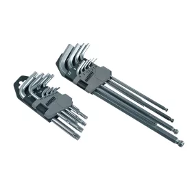   Mannesmann Imbusz, Torx és gömbfejű kulcs készlet 18 részes (M18170)