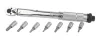 Mannesmann Nyomatékkulcs készlet 1/4", 5–25 Nm, 7 bitbetéttel (M18314)