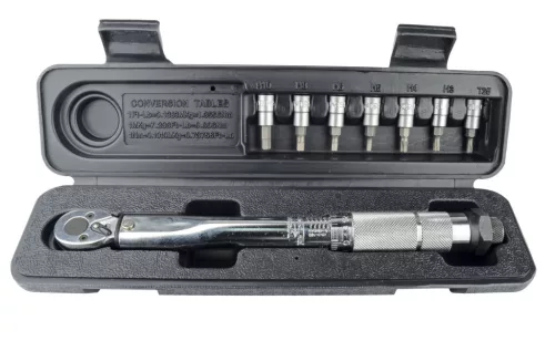 Mannesmann Nyomatékkulcs készlet 1/4", 5–25 Nm, 7 bitbetéttel (M18314)