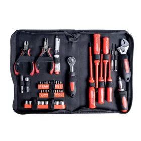  Mannesmann Elektronikai szerszámkészlet cipzáras táskában, 45 részes (M29044)