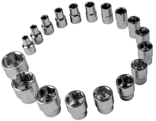 Mannesmann Dugókulcs készlet 1/2”, 25 részes, króm-vanádium acél (M29080)