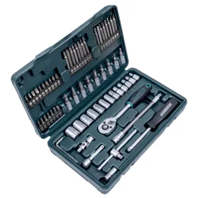   Mannesmann Dugókulcs és bitkészlet 1/4” meghajtással, 4–14 mm, 65 részes (M29165)