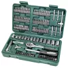 MANNESMANN Dugókulcs és bit készlet 130 részes, 1/4”, CrV acél (M29166)