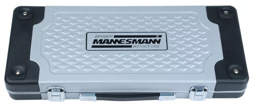 Mannesmann Dugókulcs készlet 1/4”, 46 részes, króm-vanádium acél, fém kofferben (M29760)