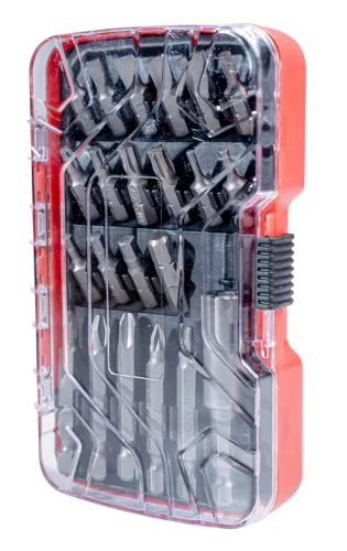 Mannesmann Bitkészlet lapos, PH, PZ, imbusz és Torx bitekkel, 22 részes (M29814)