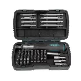   Mannesmann Bit- és dugókulcsbetét-készlet ergonomikus markolattal, 53 részes, CrV és S2 acél (M29853)