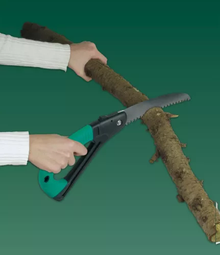 Mannesmann Összecsukható fűrész 180 mm, hajlított edzett acél pengével (M30110)