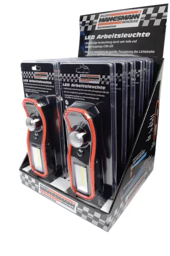 Mannesmann COB LED munkalámpa mágneses talppal, kihajtható állvánnyal (M30658)
