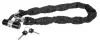 Mannesmann Kerékpárzár és motorzár textilborítású acéllánccal, 1,2 méter, 2 kulccsal (M41158)