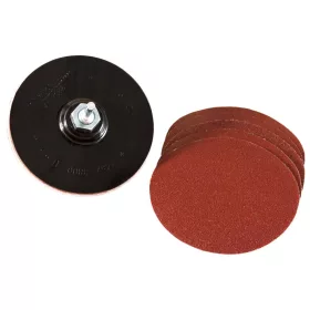   Mannesmann Tépőzáras csiszolótányér készlet 125 mm, K40–K120 csiszolókorongokkal, 8 részes (M43811)