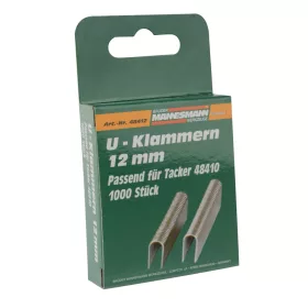   Mannesmann U alakú pót tűzőkapocs 12 mm, 1000 db kézi tűzőgéphez (M48412)