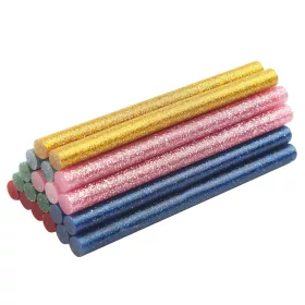   Mannesmann Alacsony hőmérsékletű ragasztórúd 7 mm, színes-csillámos, 20 részes (M49312)