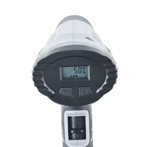 Mannesmann Hőlégfúvó 2000 W LCD kijelzővel, 3 fokozattal és 4 tartozékkal (M49520)