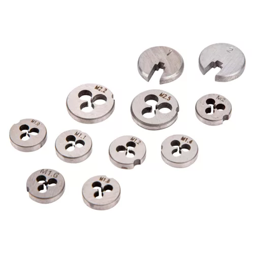 Mannesmann HSS menetmetsző és menetfúró készlet modellépítéshez, M1,0–M2,5 (M53240)