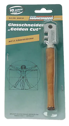 Mannesmann Üvegvágó Golden Cut 6 keményfém vágókerékkel (M60010)