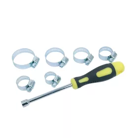   Mannesmann Tömlőbilincs készlet 50 részes, horganyzott acél, 8 mm kulccsal (M60046)