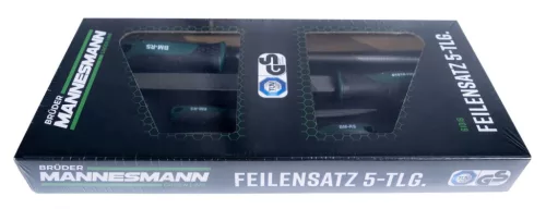 Mannesmann Reszelő készlet 5 részes, műhely- és kulcsreszelőkkel (M61016)