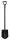 Mannesmann Hegyes ásó fémnyéllel és D-markolattal, 1180 mm (M63120)