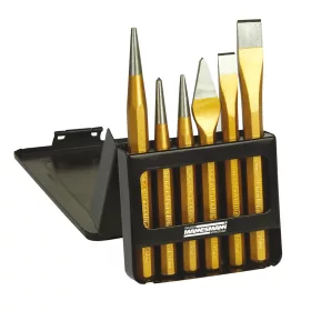   Mannesmann Kiütő készlet 6 részes, CrV acélból, fém kazettában (M65405)