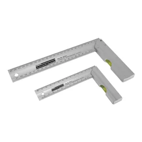   Mannesmann Alumínium derékszög készlet 2 részes, 150 és 250 mm (M81211)