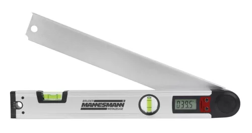 Mannesmann Digitális szögmérő libellákkal és 5 m mérőszalaggal, 0–225° (M81230)