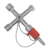 Mannesmann Mini keresztkulcs lánccal, kapcsolószekrényhez és oszlophoz (M94000)