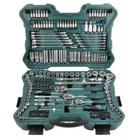   Mannesmann Mammutkoffer, dugókulcs készlet 215 részes, 1/4”–3/8”–1/2”, CrV acél (M98430)