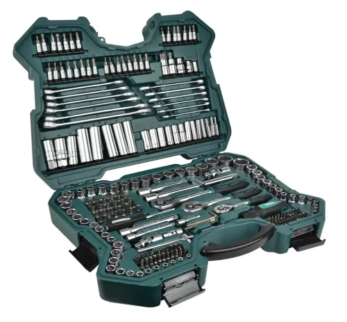 Mannesmann Mammutkoffer, dugókulcs készlet 215 részes, 1/4”–3/8”–1/2”, CrV acél (M98430)