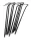 Mannesmann Acél sátorcövek készlet 10 részes, 4,3 mm × 24 cm (M99890)