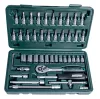 Mannesmann Dugókulcs- és bitkészlet 1/4”, 46 részes, 4–14 mm, króm-vanádium acél (M 2040)