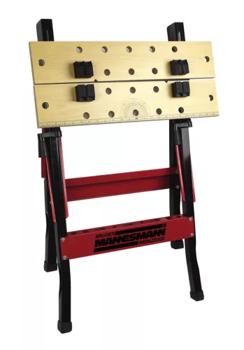 Mannesmann Összecsukható munkapad 100 kg teherbírással, MDF munkalappal (M 7000)