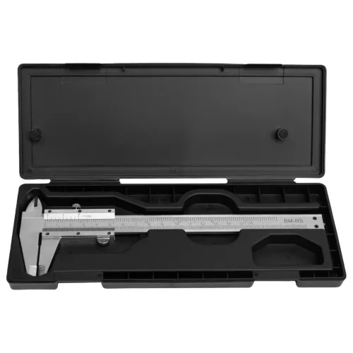 Mannesmann Rozsdamentes tolómérő 150 mm, nóniusz 1/20 mm, tárolókazettában (M  825-150)