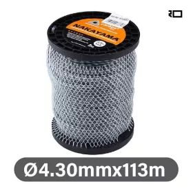   NAKAYAMA PRO nylon szén-carbon 3 twist fűkasza damil 4,30 mm-113 méter (NC1007)