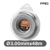 NAKAYAMA PRO  Damil fűkaszákhoz. (Nylon, alumínium huzal )  négyzetes  3,00mm x 48m (NC1013)