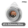 NAKAYAMA PRO  Damil fűkaszákhoz. (Nylon, alumínium huzal )  négyzetes 3,50 mm x 35 m (NC1014)